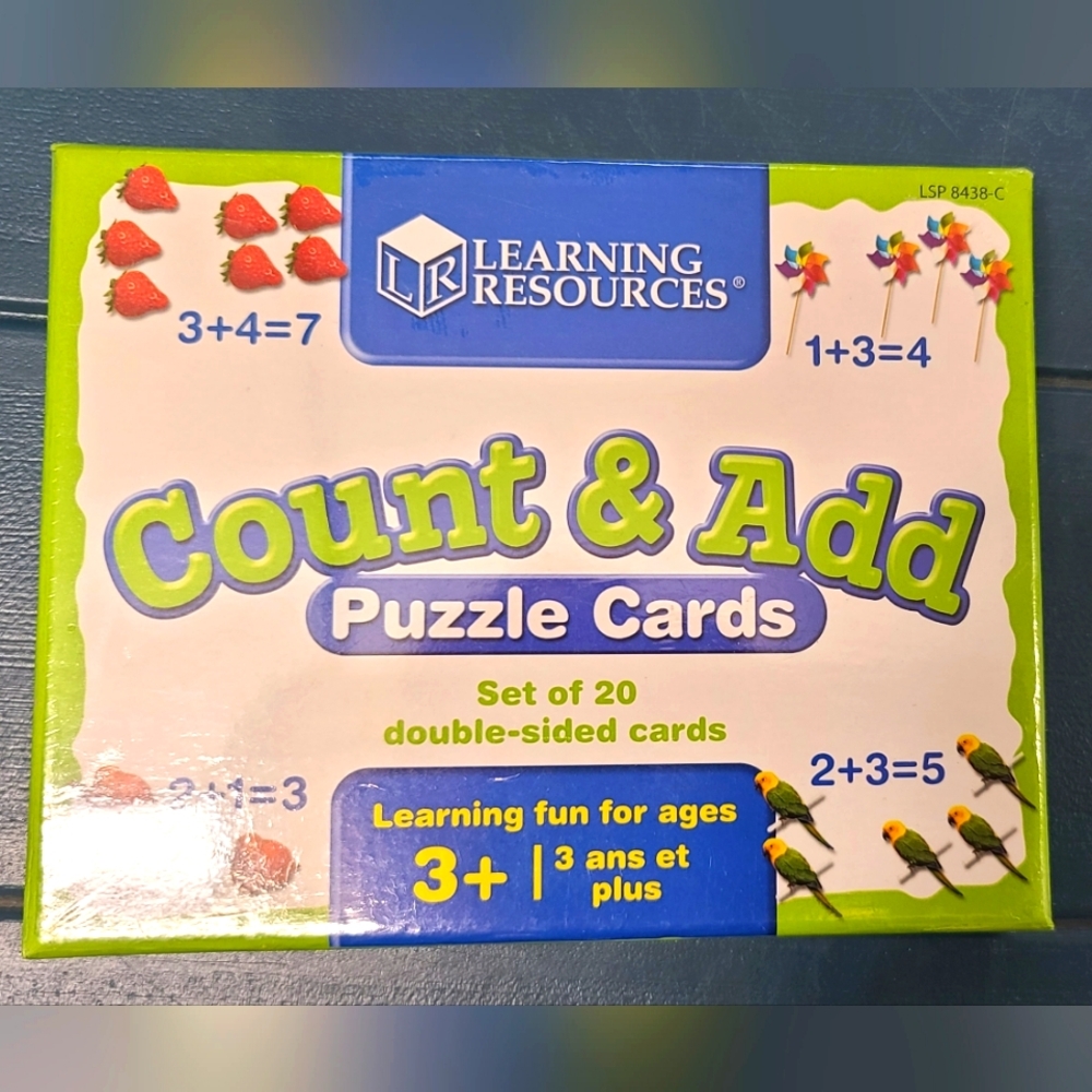 Learning Resources Count & Add puzzle cards , bnwt